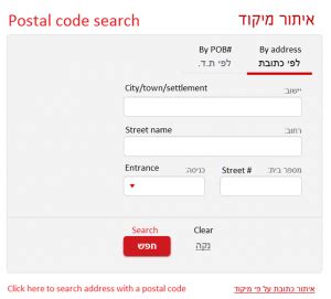 jerusalem postcode|Israel Post Codes .